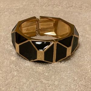 New York & Company gold and black bracelet